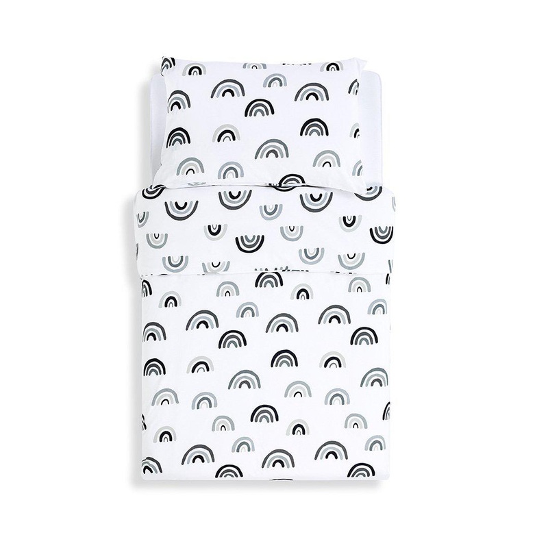 Snuz Duvet Cover & Pillowcase Set – Mono Rainbow
