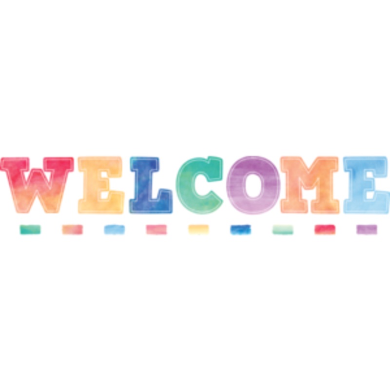 Watercolor Welcome Bulletin Board