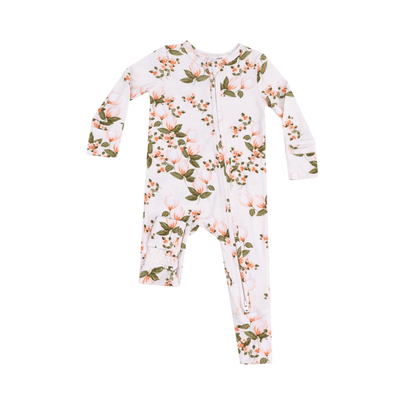 2 Way Zipper Romper – Floating Magnolia