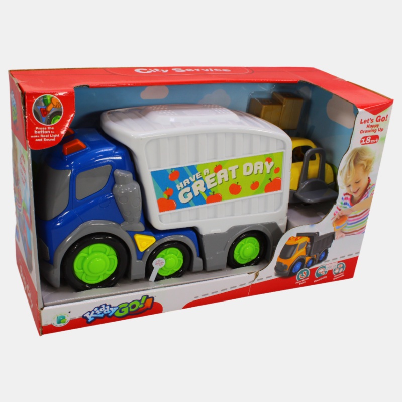 DHTS10360JCity Service 31Cm Slip Car With Light And Sound