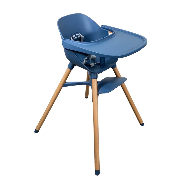 Lalo The Chair, Blueberry, Natural Wood