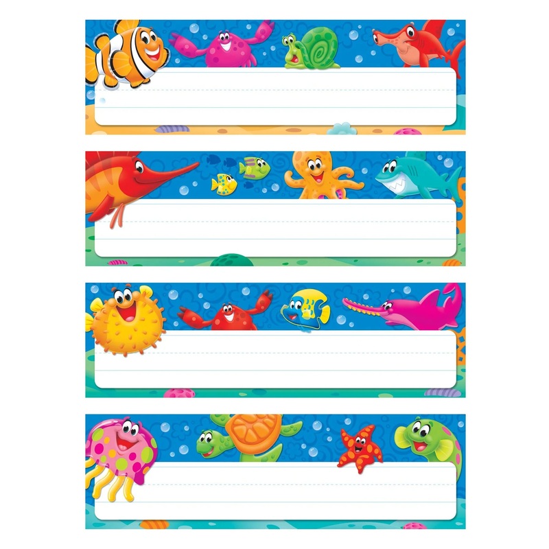 Sea Buddies Desk Toppers Name Plates Variety Pack