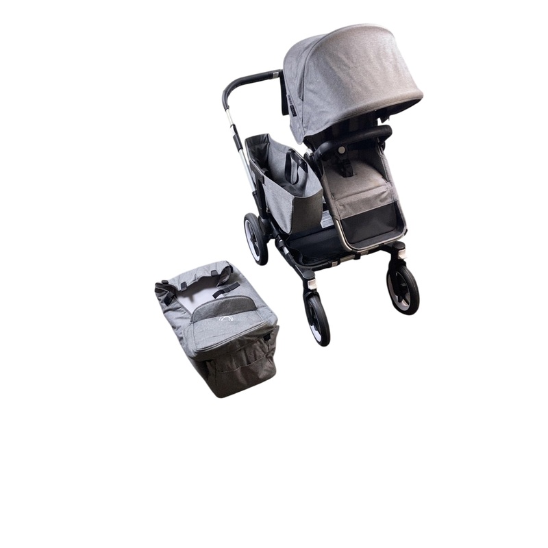 Bugaboo Donkey 3 Mono Stroller, 2020, Aluminum, Grey Melange, Grey Melange