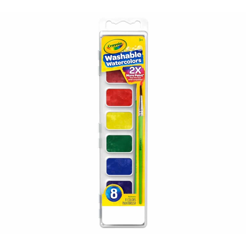 Crayola Washable Watercolors (8 Colors Palette)