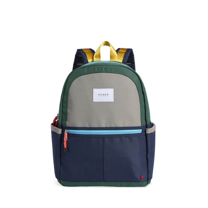 Kane Double Pocket Backpack Green/Navy