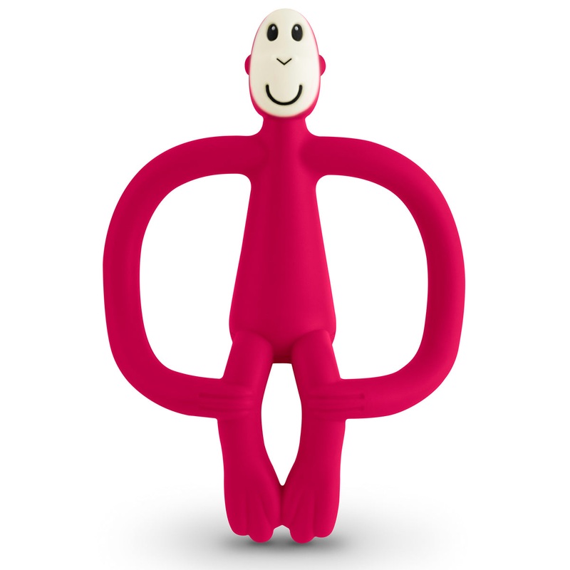 Matchstick Monkey Teething Toy – Rubine Red