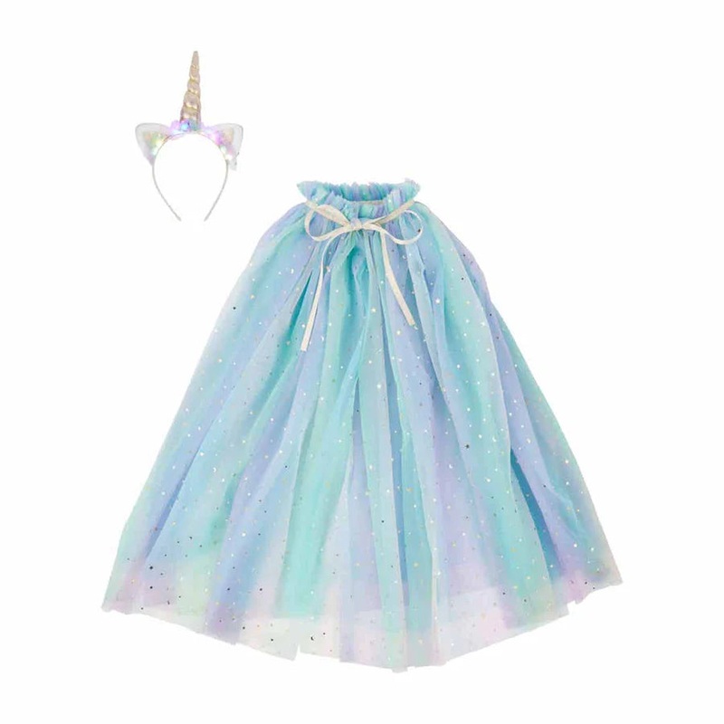 Mud Pie Unicorn Cape Set