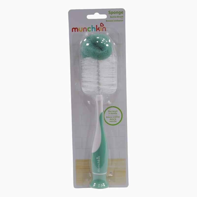 Munchkin Sponge Bottle Brush  Green
