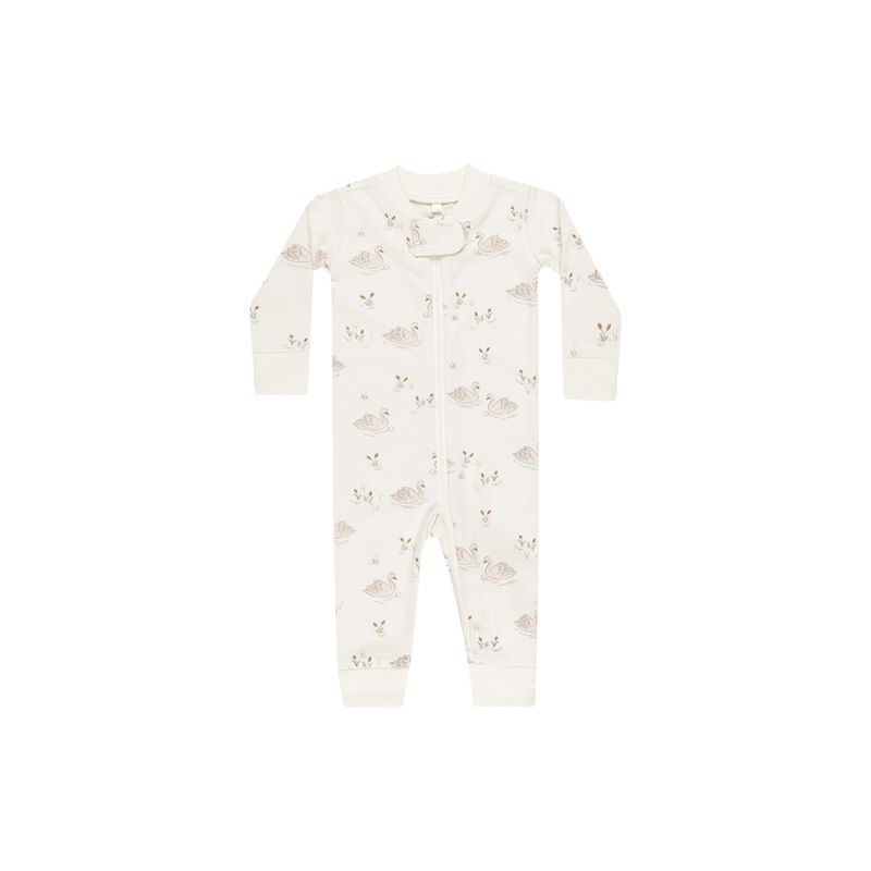 Quincy Mae Zip Long Sleeve Sleeper – Swans
