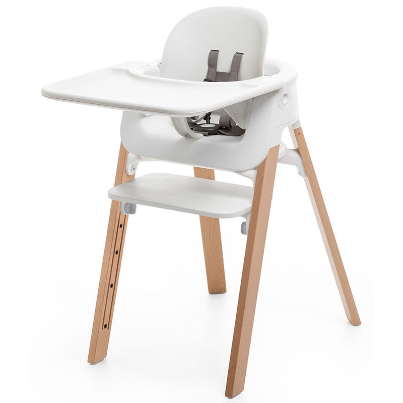 Stokke Steps Complete High Chair – White/Natural