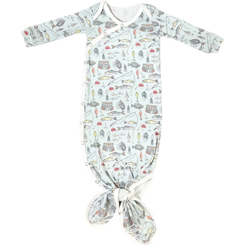 Copper Pearl Newborn Knotted Gown | Trout