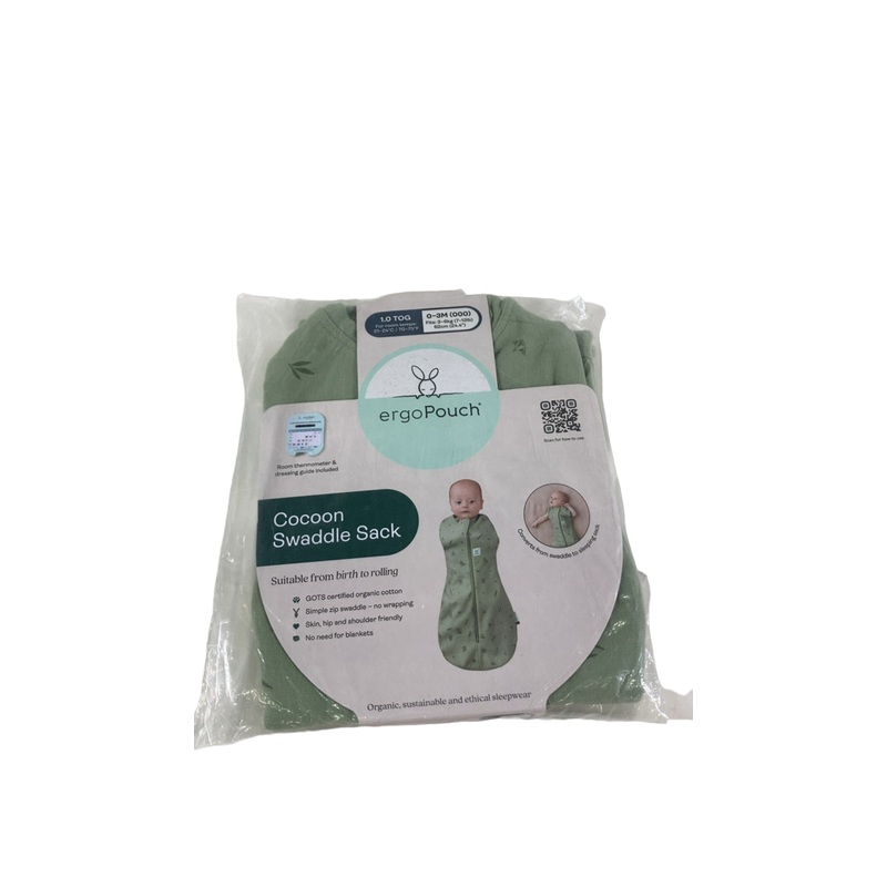 ErgoPouch Cocoon Swaddle Bag, Willow, 0-3m, 1.0 TOG