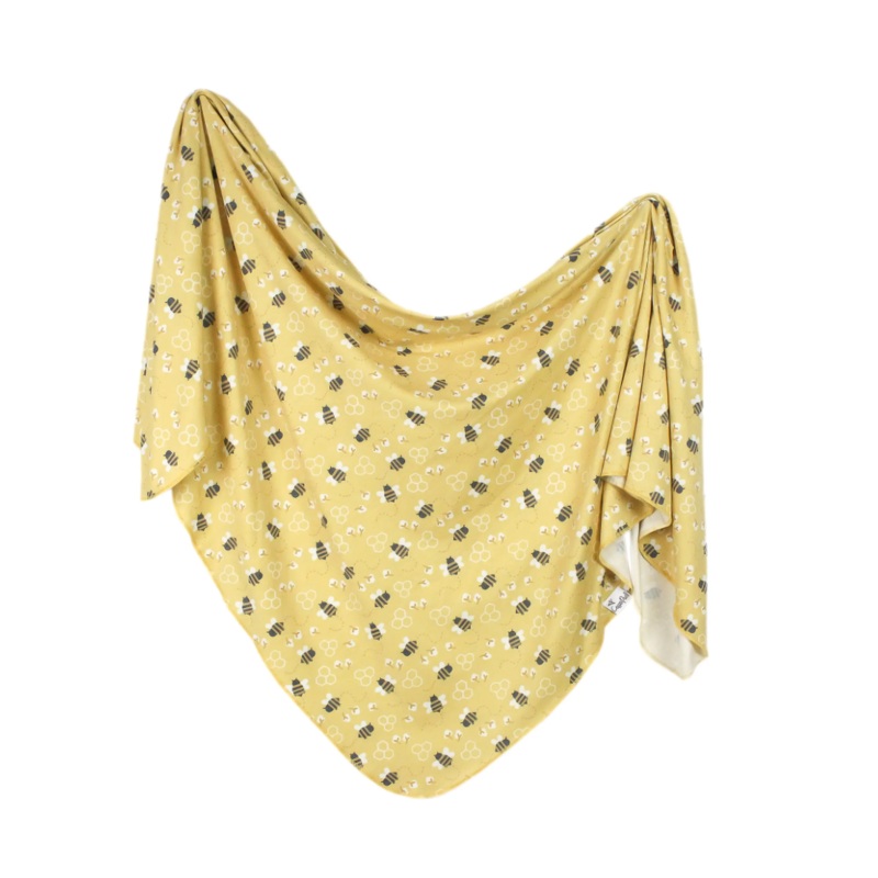 Knit Swaddle Blanket – Honeycomb