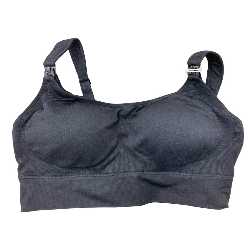 Momcozy Hands-Free Nursing And Pumping Bra, XL, Black