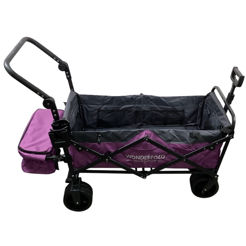 Wonderfold S3 Outdoor Utility Wagon, Purple/Gray