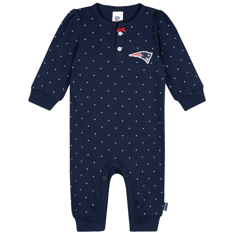 Baby Girls New England Patriots Romper