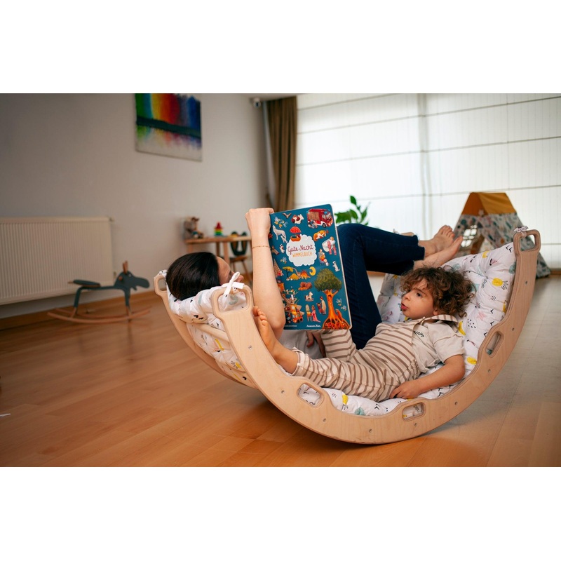 Climbing Arch With Flamingo Pillow | Montessori Play Set