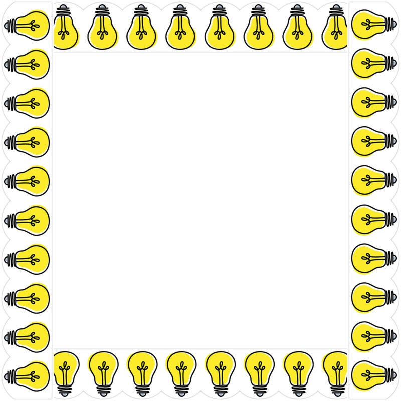 Doodle Lightbulbs (Core Decor) Border