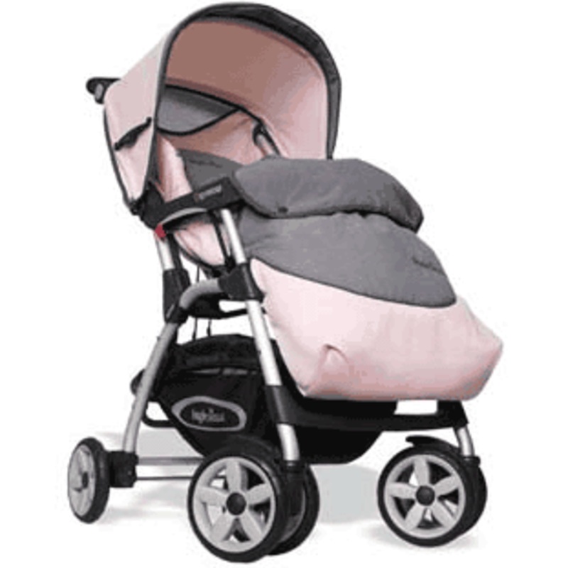 Inglesina – Espresso with Rainshield and Leg Cover in Pink