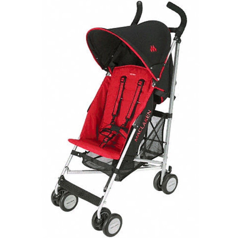 Maclaren Triumph Stroller in Black/Scarlet