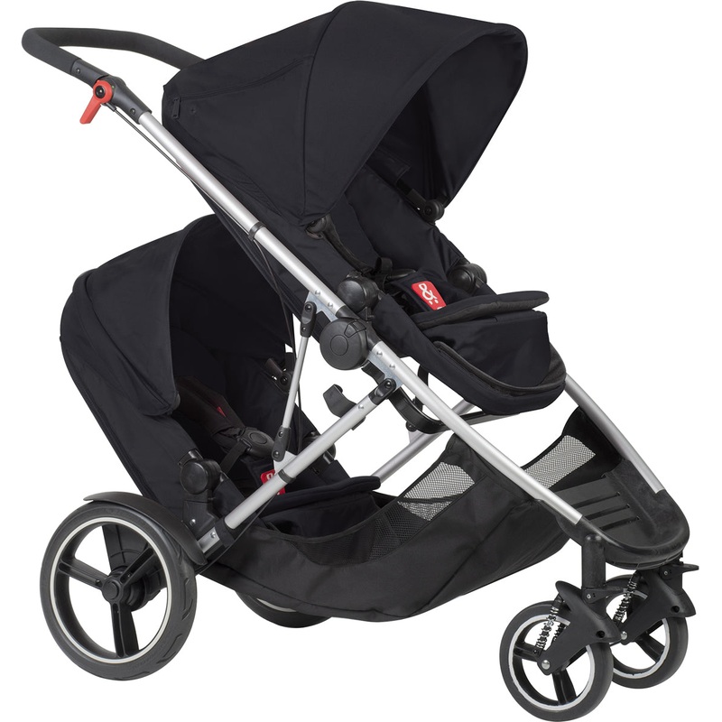 Phil & Teds Voyager Double Stroller – Black