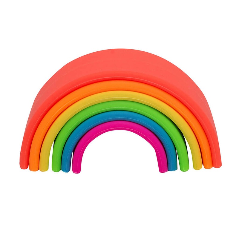 Silicone Small Rainbow Neon