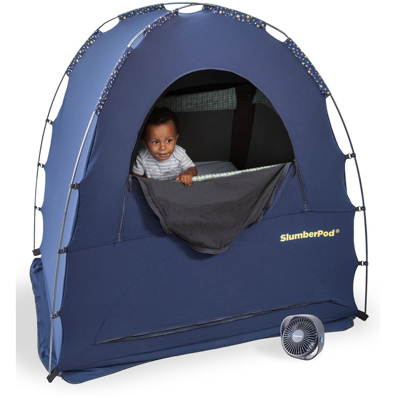 SlumberPod Privacy Canopy with Fan – Navy