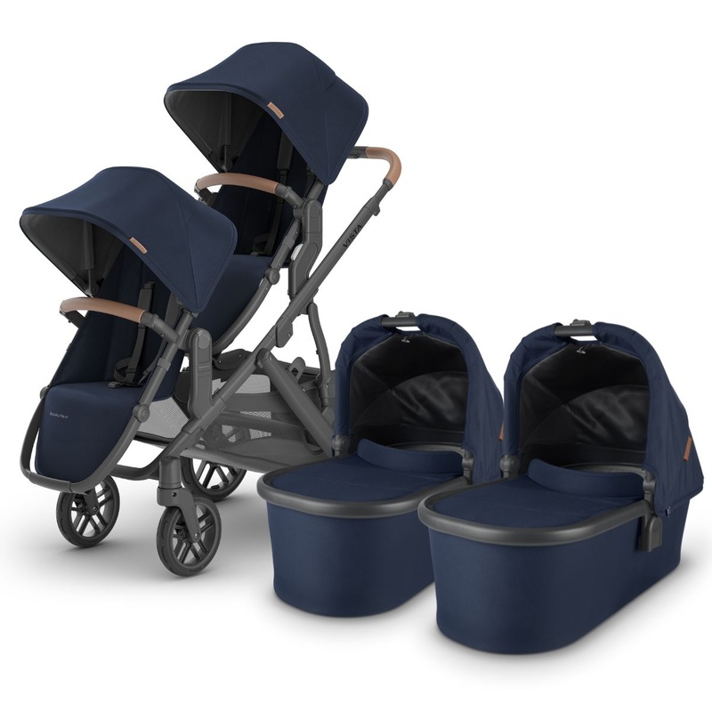 UPPAbaby VISTA V2 Twin Double Stroller Bundle with Rumble Seat V2+ – Noa
