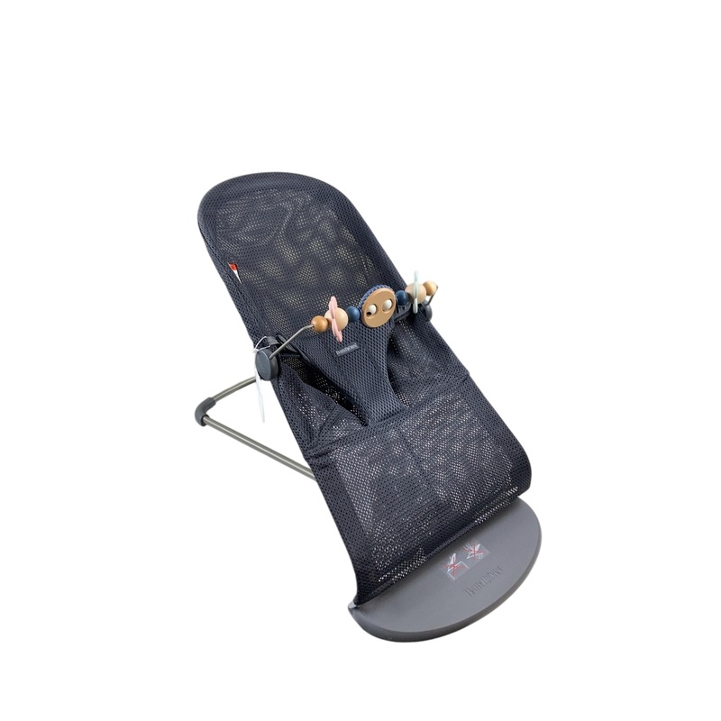 BabyBjorn Bouncer Bliss Bundle With Toy Bar, Googly Eyes Pastels, Dark Gray Frame, Anthracite 3D Mesh