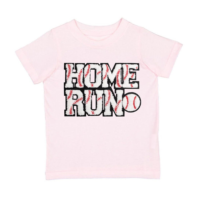 Home Run Patch Short Sleeve Shirt – Ballet Pink