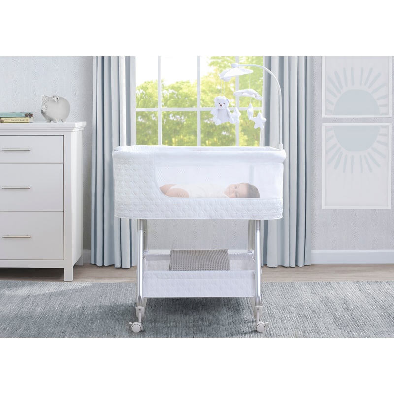 Nod Bassinet – Smart Sleeper Compatible with Amazon Alexa, Google Assistant and Delta Children Connect App