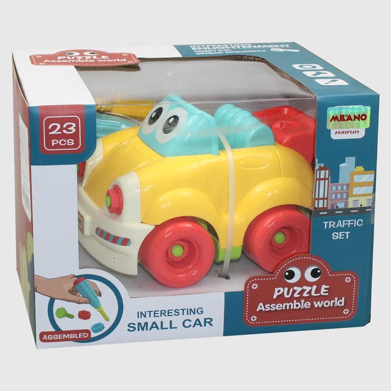 Puzzle Assemble World Interesting Small Car 23 Pcs