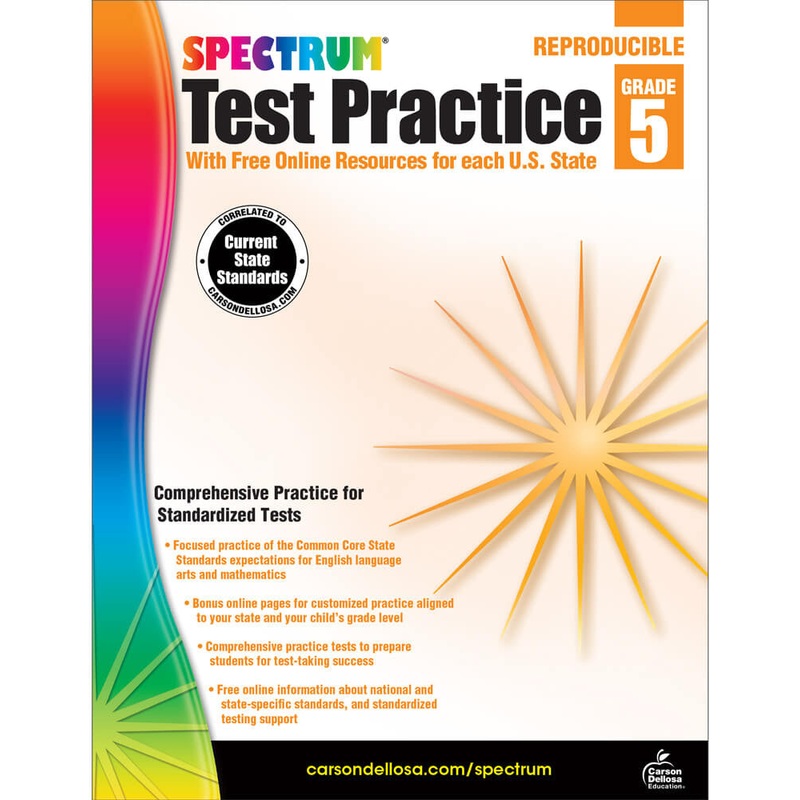 Spectrum Test Practice Workbook Grade 5 Paperback