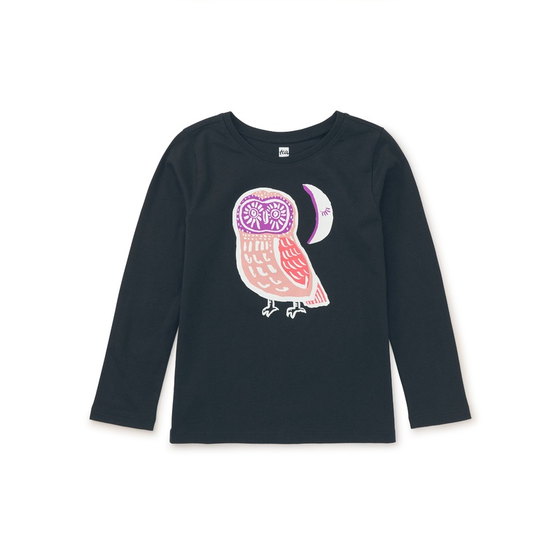 Tea Collection Cute Hoot Glow Tee