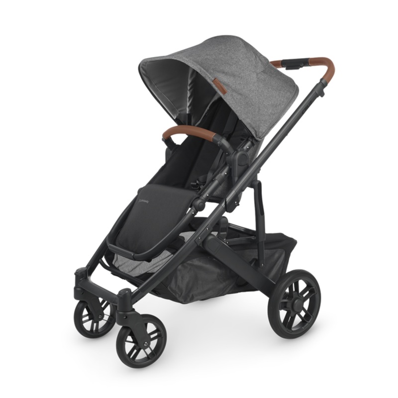 Uppababy Cruz V2 – Greyson – Charcoal Melange/Carbon Frame/Saddle Leather