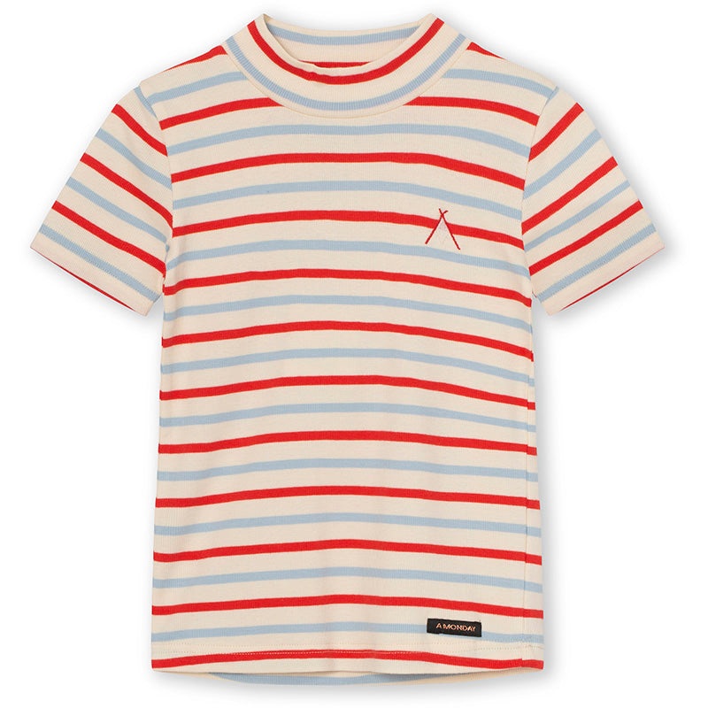 Agnes T-Shirt – Poppy Stripe