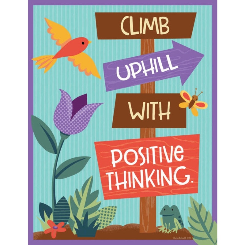 Climb Uphill with Positive Thinking Chart
