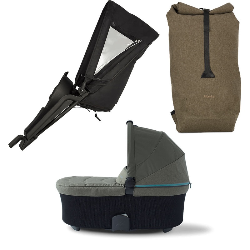 Micralite TwoFold Accessory Bundle with Shopping Bag – Evergreen