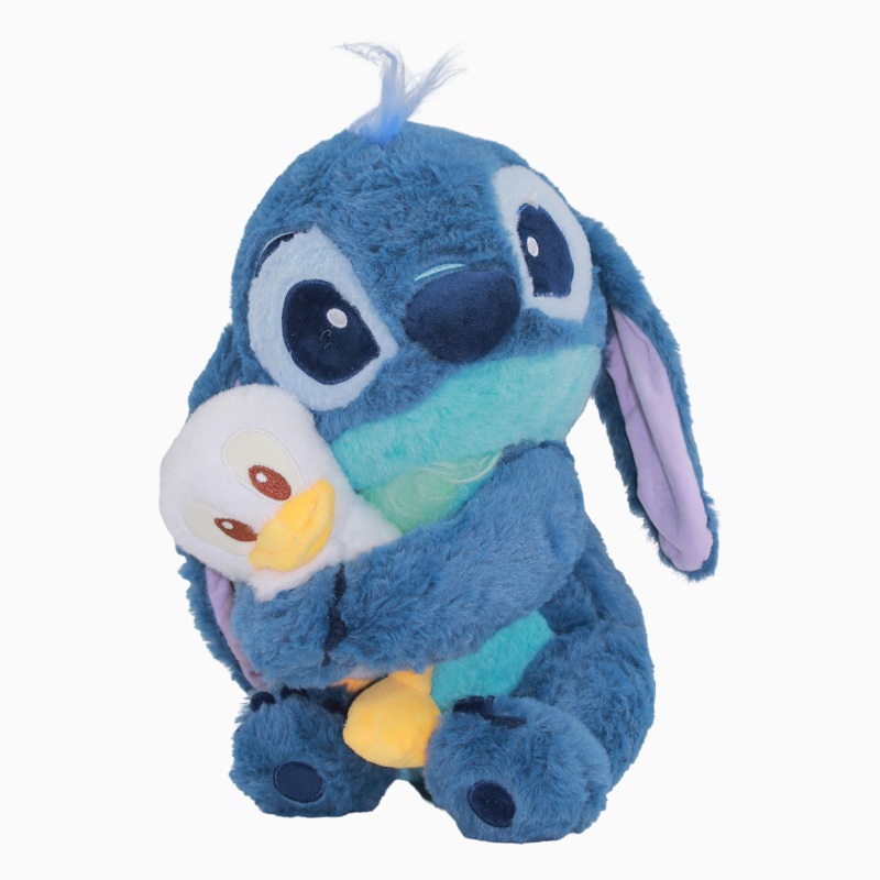 Stitch Holding Donald Duck Plush Toy