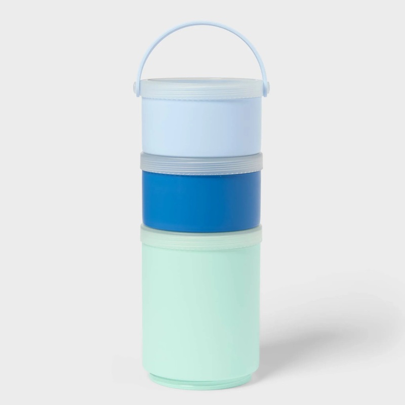 52.76oz Round Stackable Container Blue