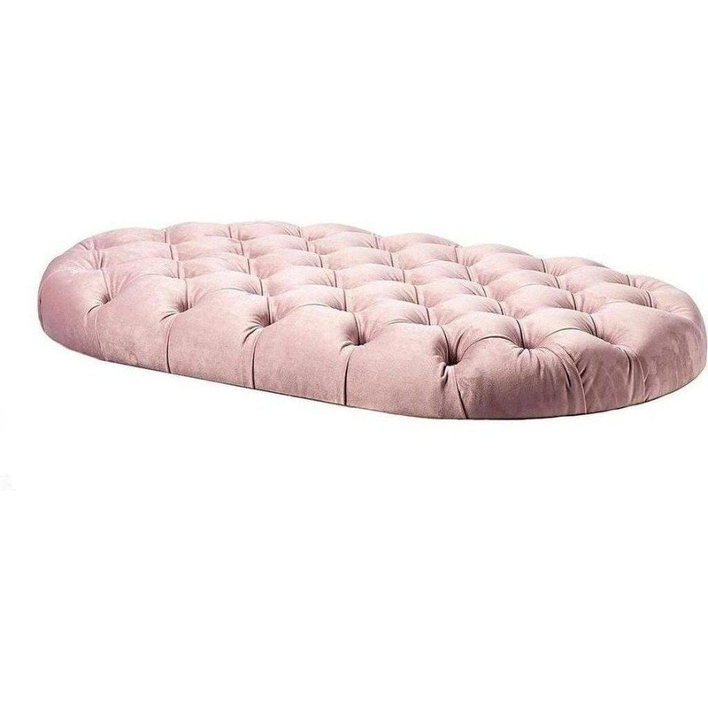 Aristot Tufted Oval Ottoman Conversion – Rondo Base