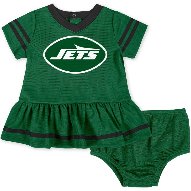 Baby Girls New York Jets Dress & Diaper Cover Set