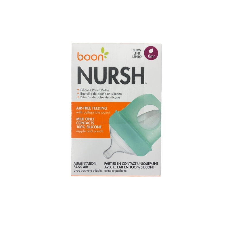 Boon Nursh Bottle, 4oz, Mint, Slow