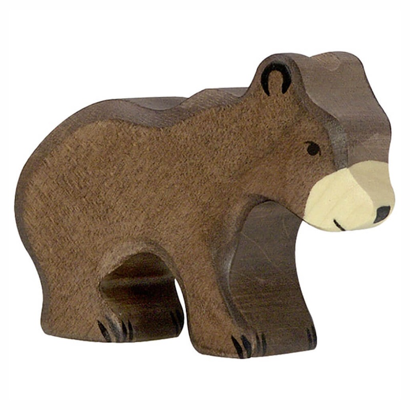 Holztiger Wooden Animal Small Brown Bear