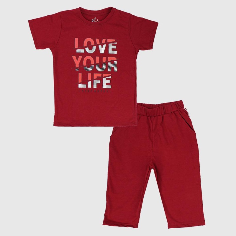 “Love Your Life” Short-Sleeved Pajama