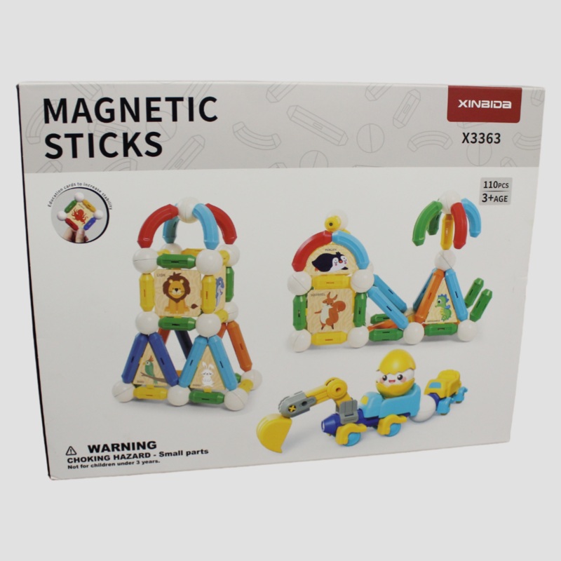 Mini Engineering Magnetic Rod Set – 110 Pcs