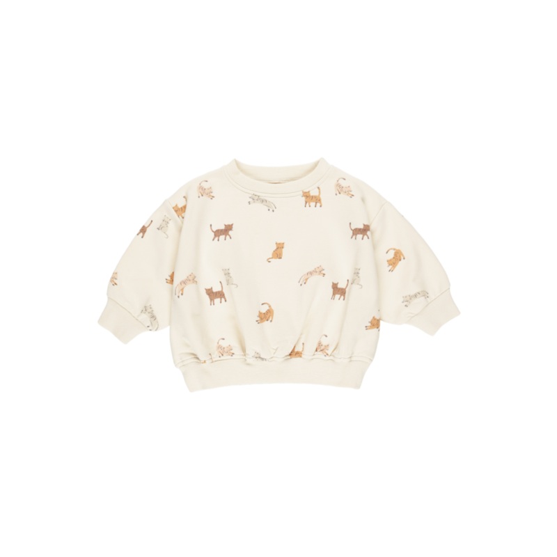 Quincy Mae Relaxed Sweatshirt + Sweatpants Set – Cats