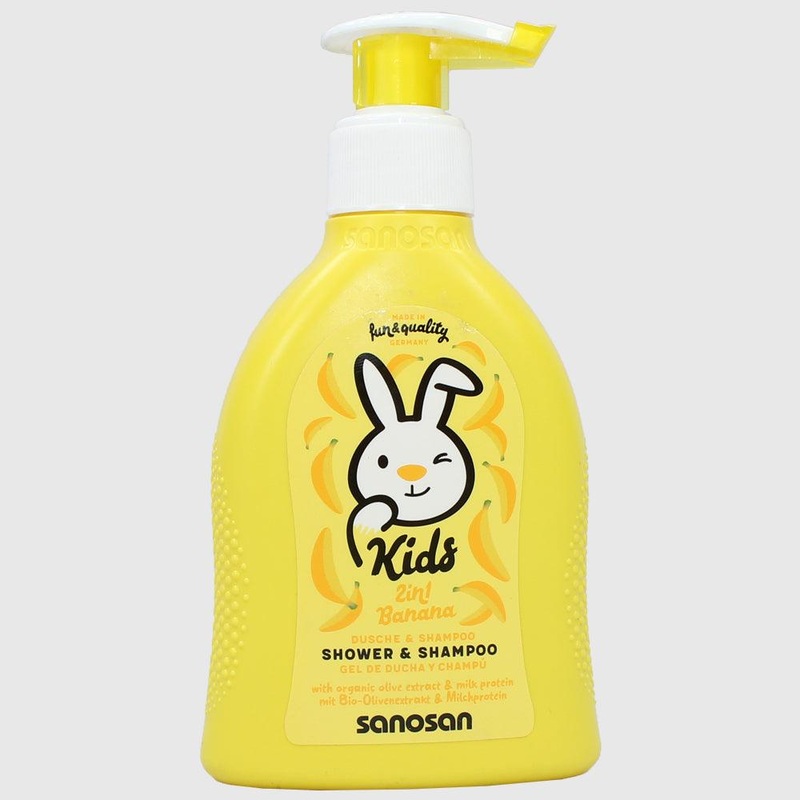 Sanosan 2in1 Banana Shampoo & Shower 200ml For Kids