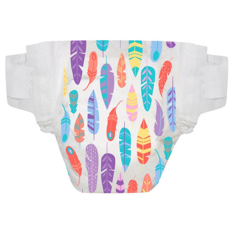 The Honest Company Diaper Pack – Painted Feathers – Size 2 (12-18 lbs)