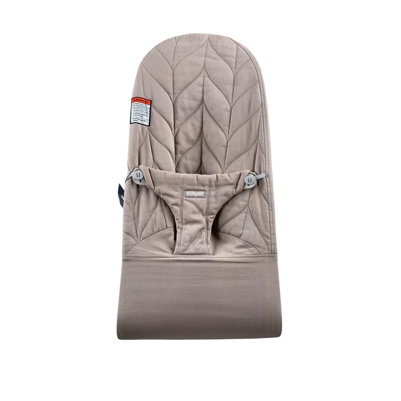 BabyBjorn Bouncer Bliss, Light Gray Frame, Sand Grey Cotton Petal Quilt